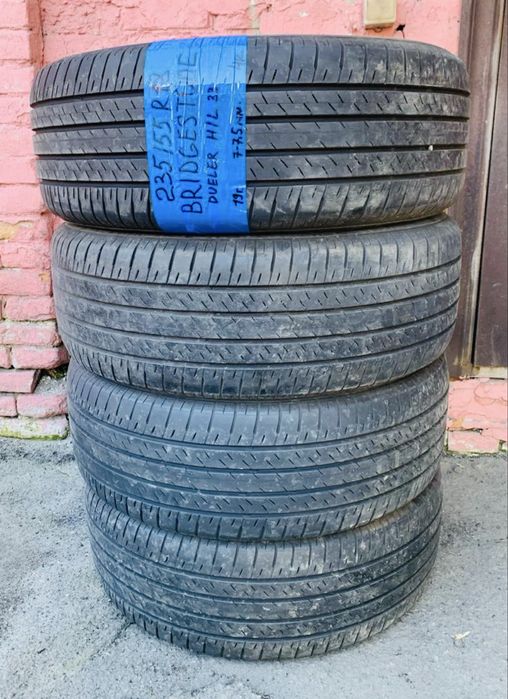 235 55 18 bridgstone dueler 4 штуки протектор 90%