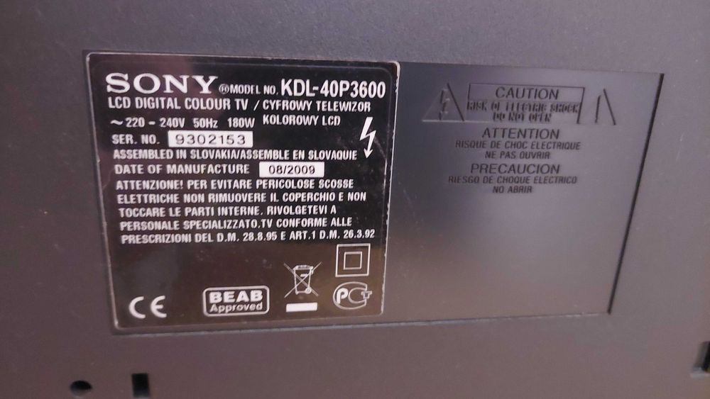 TV LCD Sony Bravia