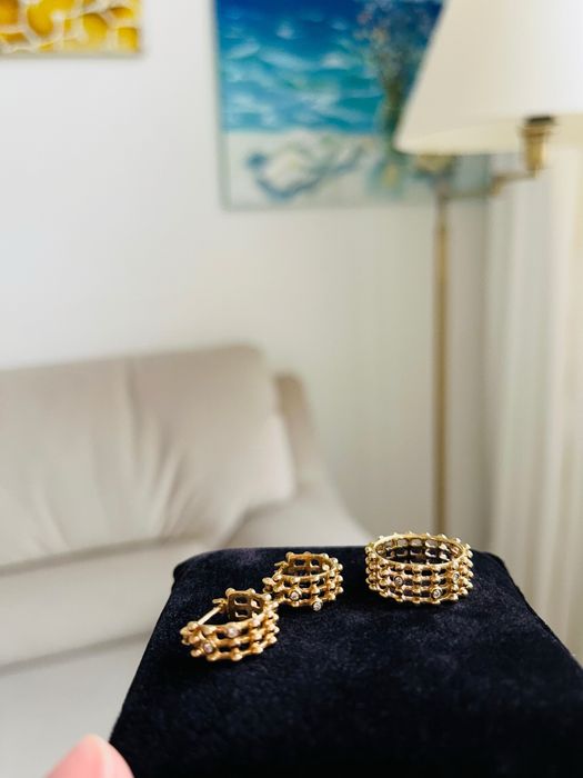 Pandora новий набір прикрас золото 585 діаманти