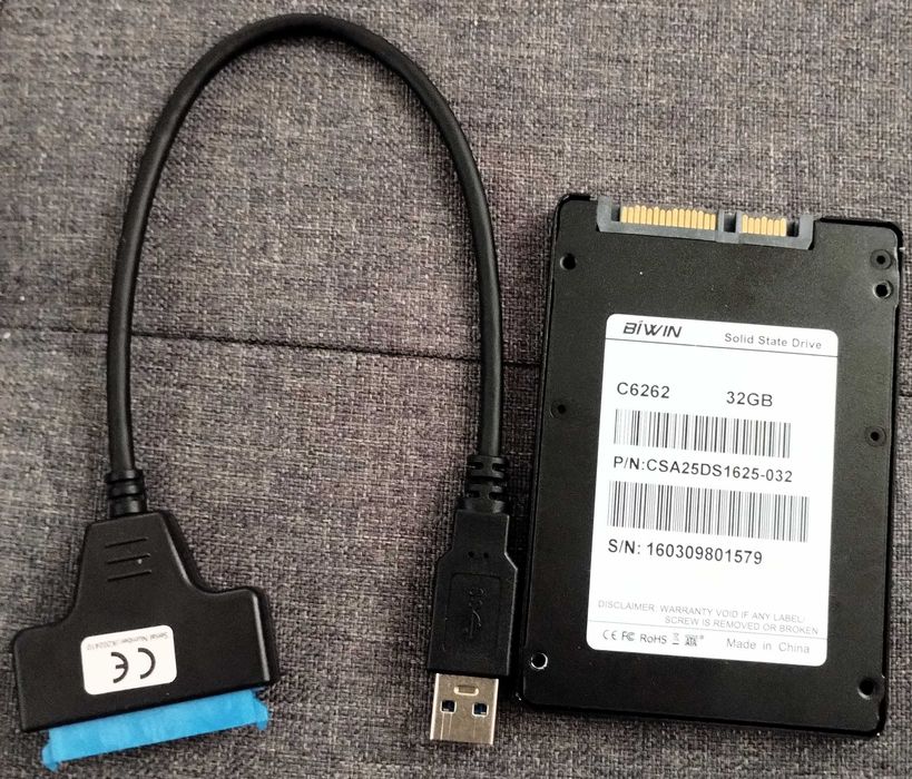 Disco Rigido SSD 32 Gbs + Adaptador USB