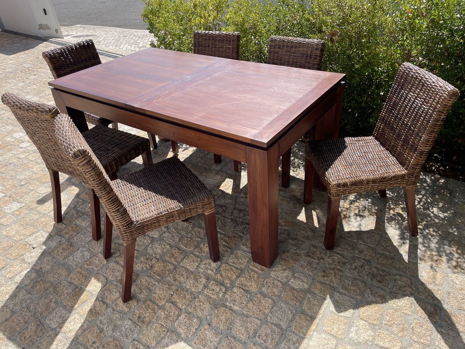 Mesa extensivel teca Banak Importa