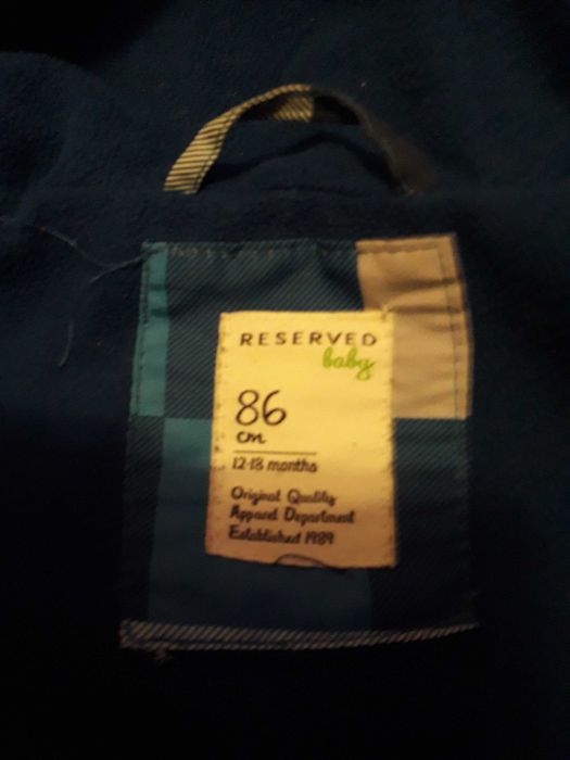 Kurtka zimowa ocieplana reserved z odblaskami