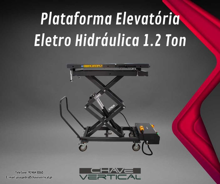 Plataforma Elevatória Eletro Hidráulica 1.2 Ton  JR19