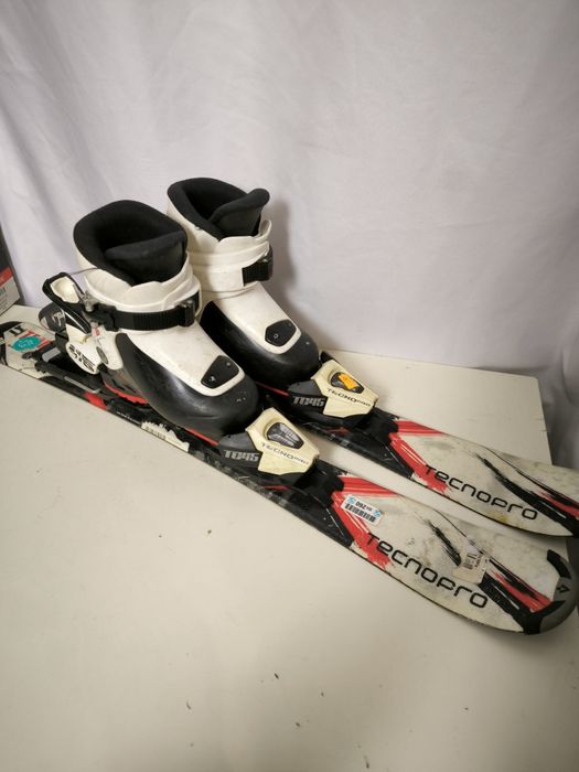 Dziś iecy komplet narciarski Narty 80cm + buty 27/28