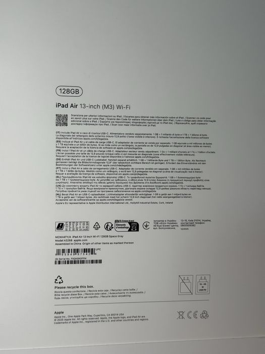 Apple iPad Air 13" M3 128GB Wi-Fi
