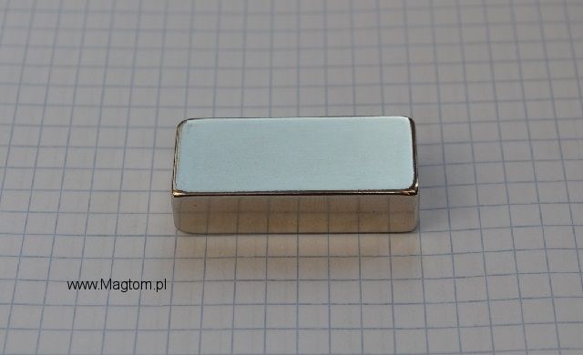 Magnes neodymowy płytkowy 40x18x10 N50 bardzo silne magnesy neodymowe