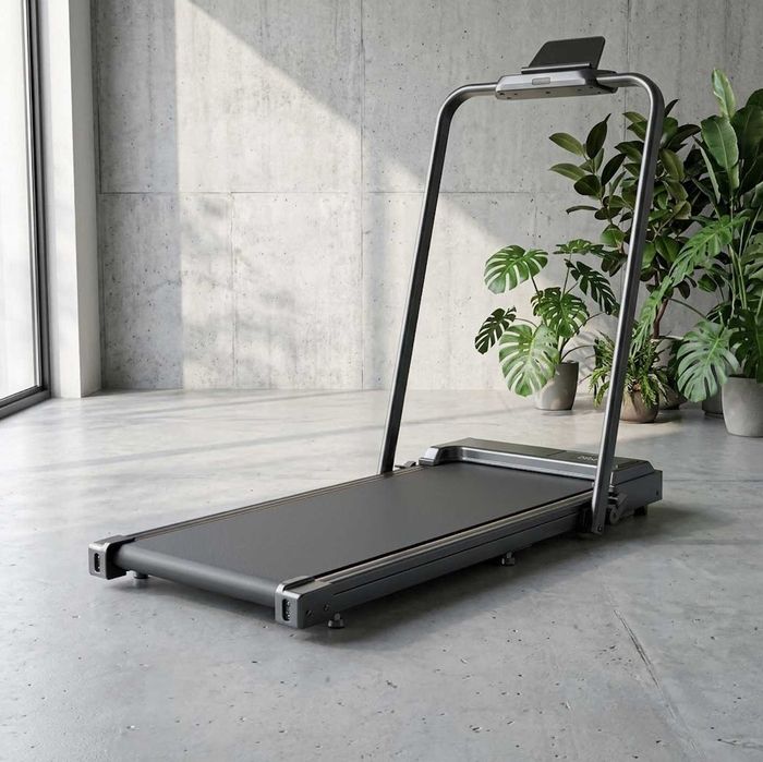 Bieżnia elektryczna składana 2w1 walking pad z uchwytem 1-10 km/h MOCNA do 120 kg pilot pod łóżko Akcesoria Treningowe NOWY GWARANCJA 24M + GRATIS