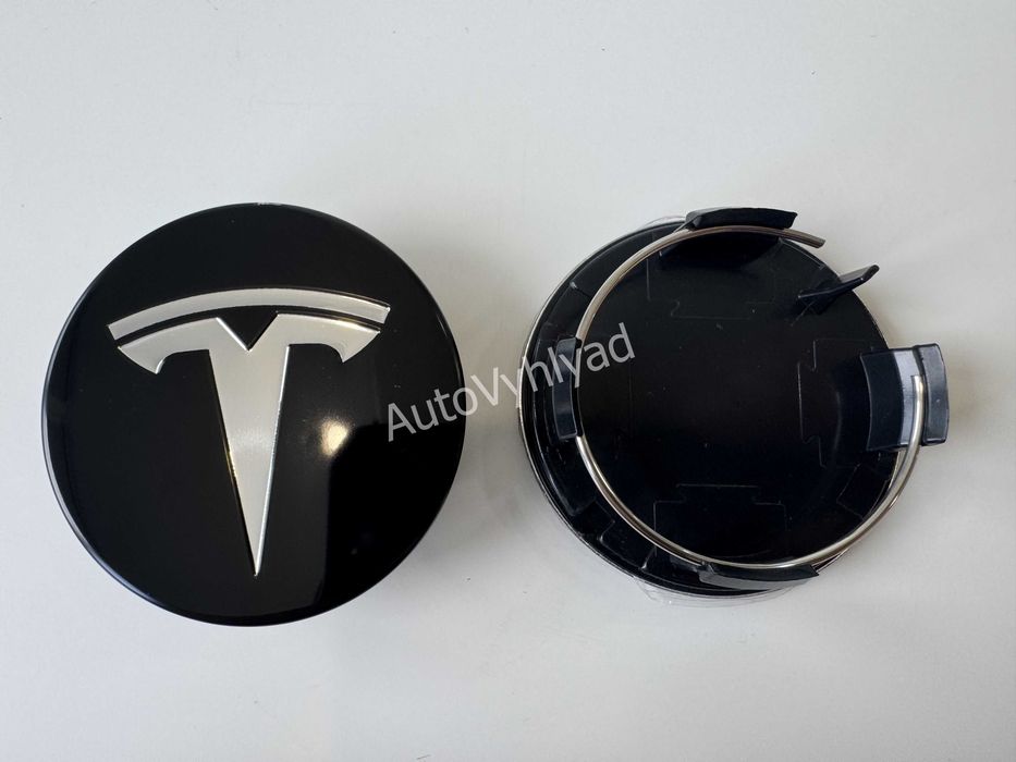 Ковпачки на диски заглушки TESLA тесла 58мм