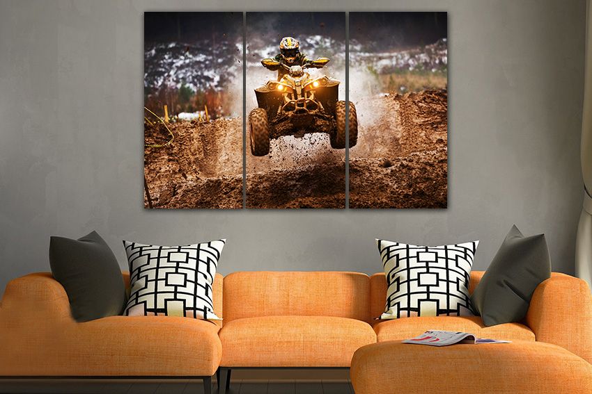 Печать фото на холсте, самоклейке. Модульные картины. Галерейная натяж