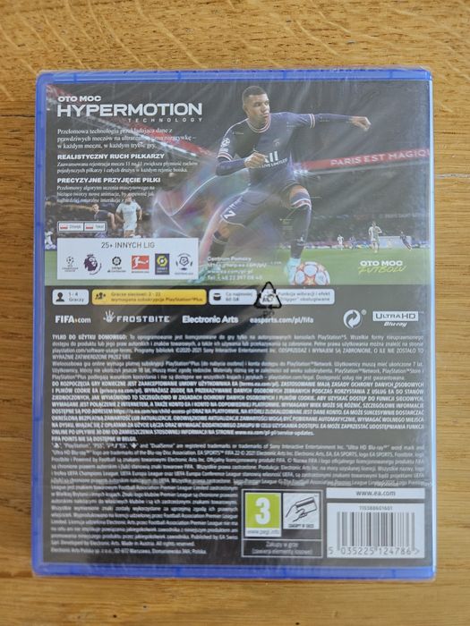 Nowa Gra Fifa 22 Wersja Polska PL PS5 Playstation 5