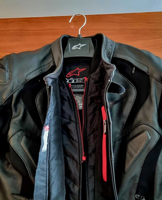 Casaco Motard Alpinestars Jaws V3 Pele Preto (oferta de luvas Alpinestars Copper Preto)