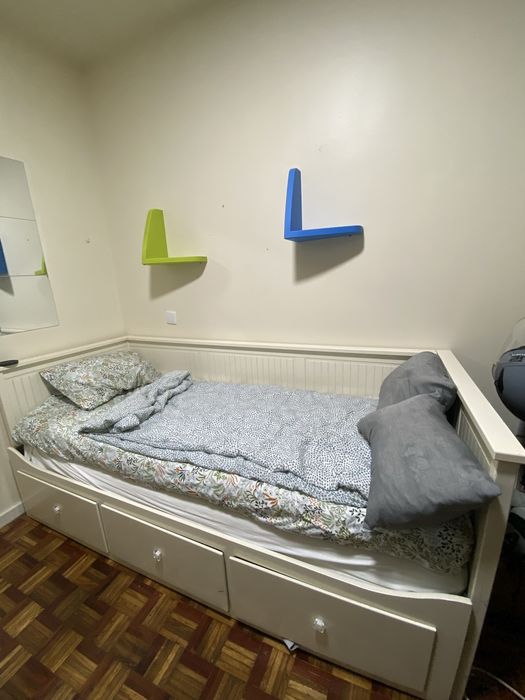 Cama IKEA HEMNES extensível + Cómoda + Colchão OFERTA