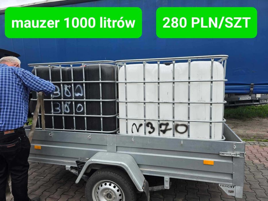 Mauzer Schutz Kontener Pojemnik Beczka Zbiornik Woda Deszczówka Szambo