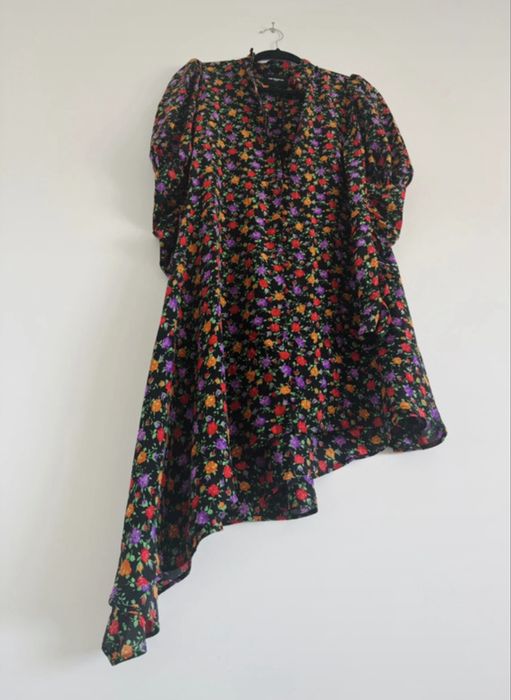 The Kooples Paris sukienka 100% jedwab silk seta kwiatuszki