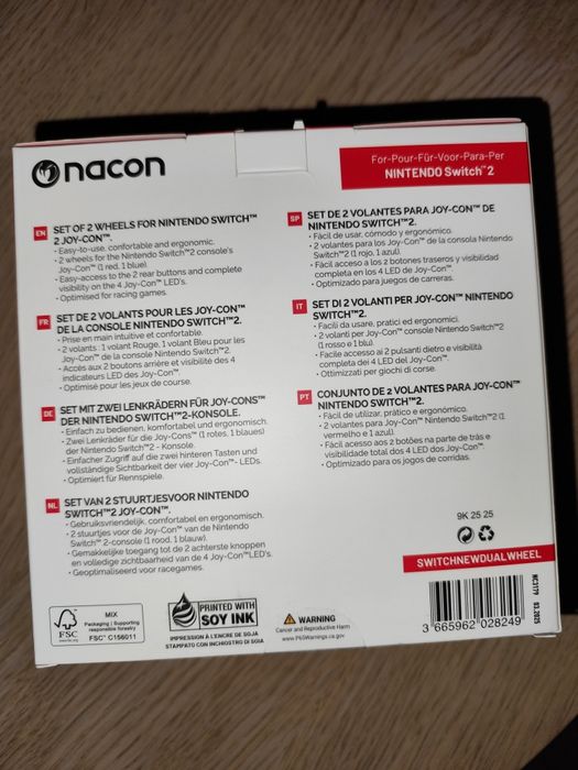 Nacon Dual Wheels Set kierownica Nintendo switch 2