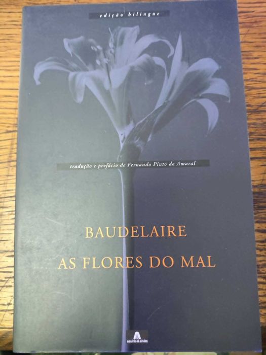 livro "As Flores do Mal" de Charles Baudelaire edição bilingue