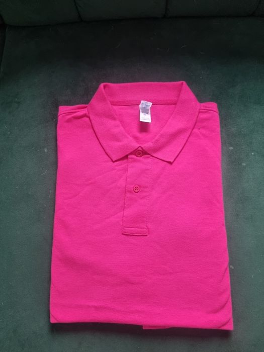 Polo męskie w kolorze fuksji,2xl,nowe