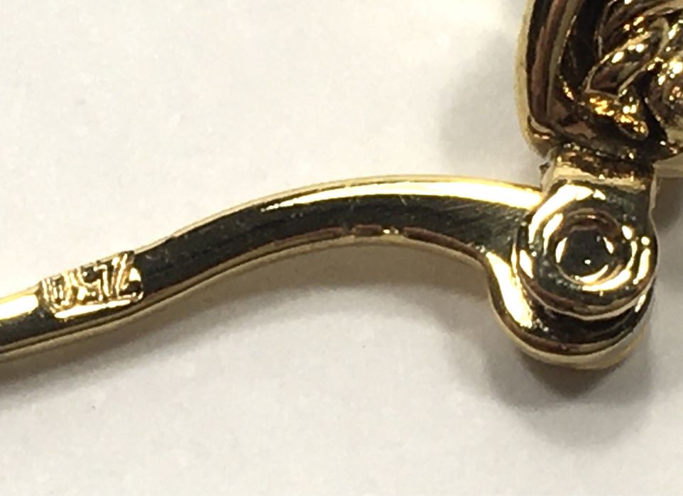 VERSACE zlote kolczyki koła z próbą•pozłacane ogniowo 18K 0,750