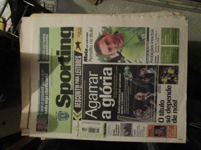 jornais vintage SCP Sporting competições europeias