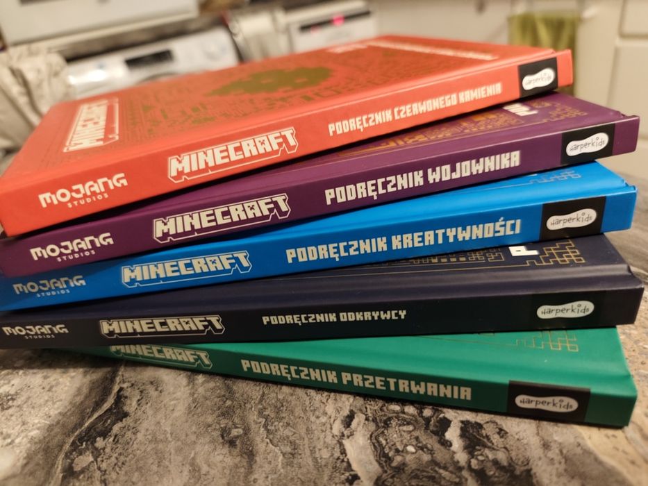 Komplet 5 książek Minecraft nowe