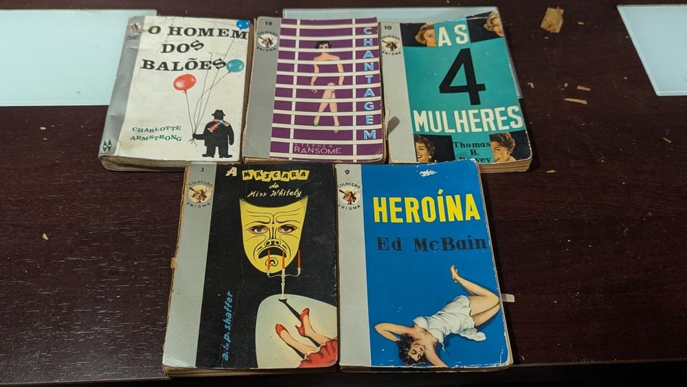 Coleção enigma livros policiais
