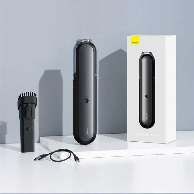 НОВЫЙ аккумуляторный пылесос для авто и дома Baseus A1 Black