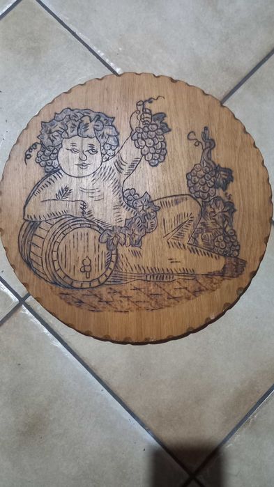 Obraz wypalany w drewnie 40cm