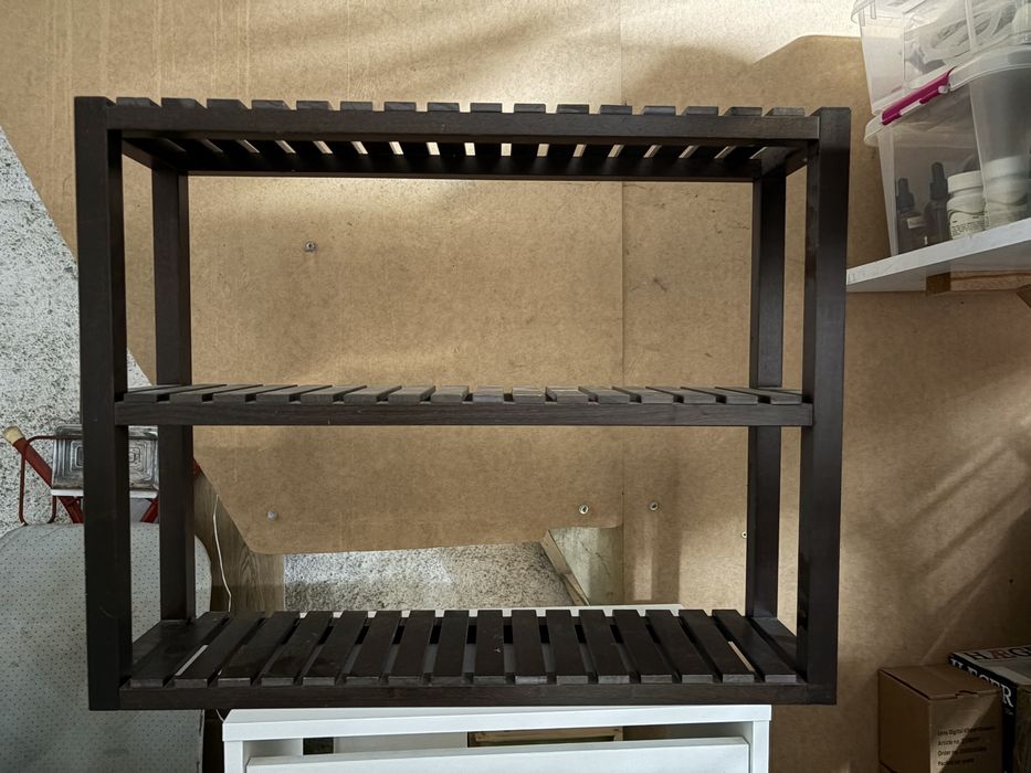 Estante e espelho de casa banho ikea molger