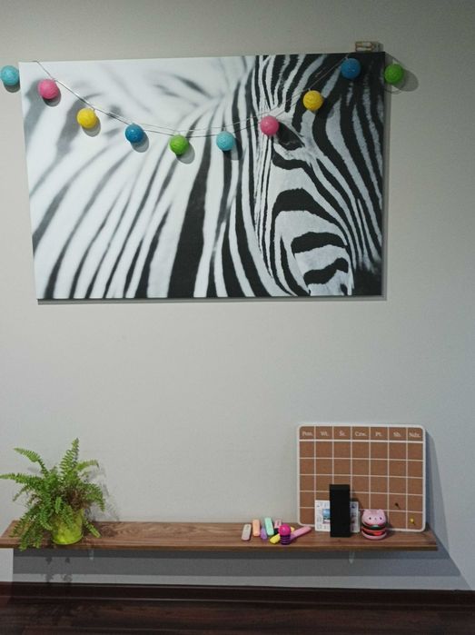 nowoczesny obraz zebra 78x118