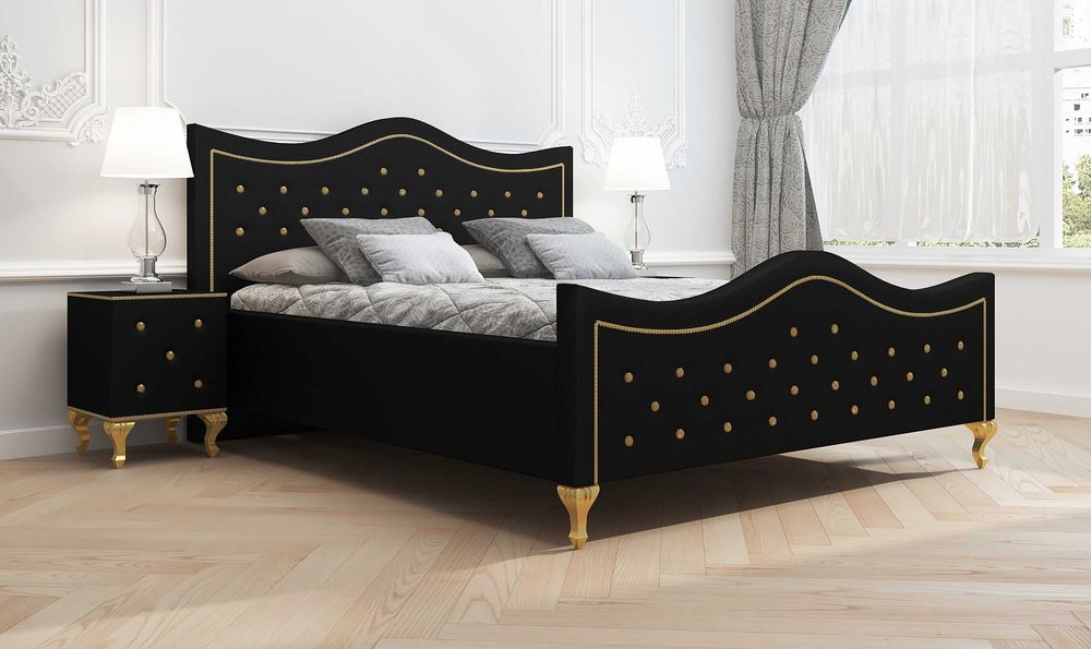 Łóżko tapicerowane  LUDWIK 120x200, 140x200, 160x200, 180x200, 200x200