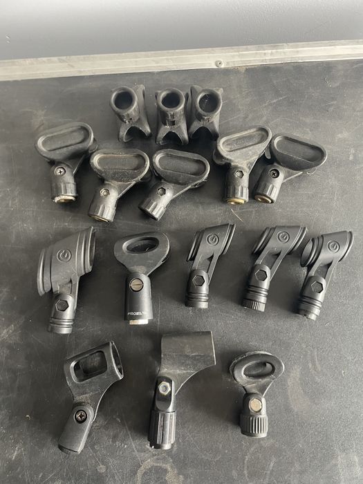 Uchwyty do mikrofonów rożne