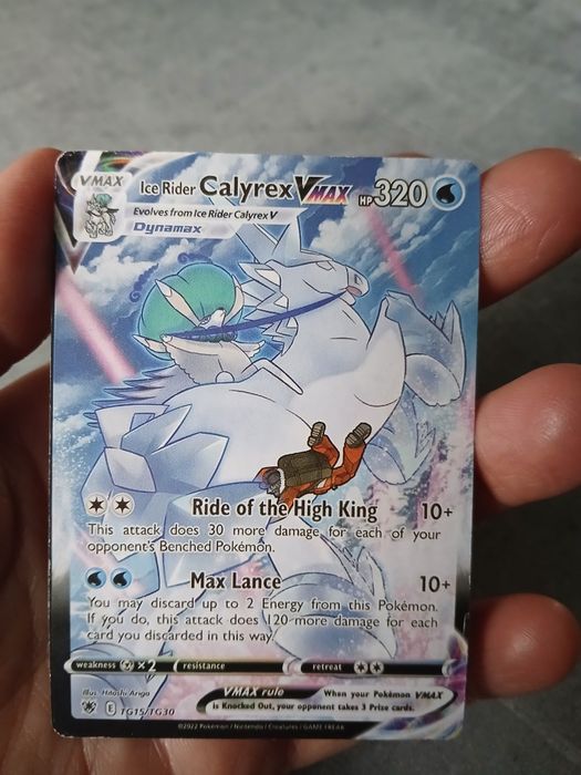 Karta Pokemon Ice Rider Calyrex Vmax HP320