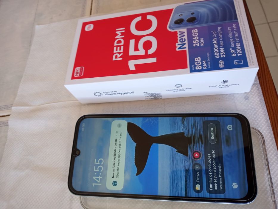 Smartphone REDMI 15C 6,9"  120 Hz, Novo Dual-SIM , Livre