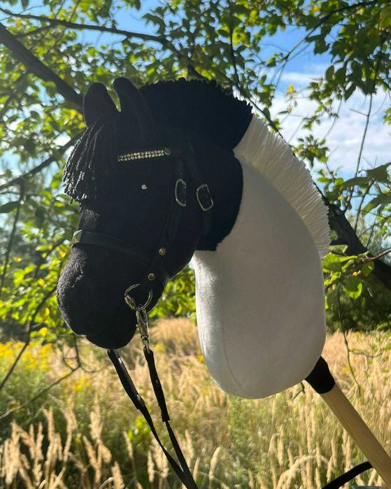 Konik Hobby Horse Fiord A4 ręcznie szyty z minky,zestaw z ogłowiem #24