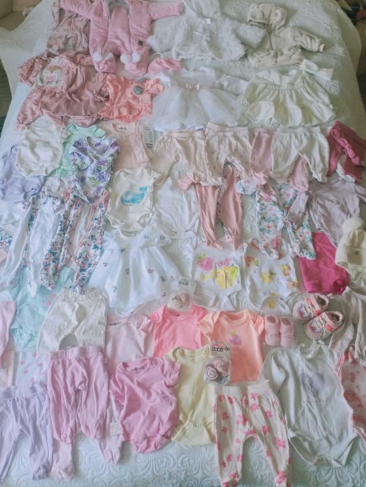 Mega paka 56 62 dziewczynki do chrztu 68 h&m Sinsay Pepco lovi