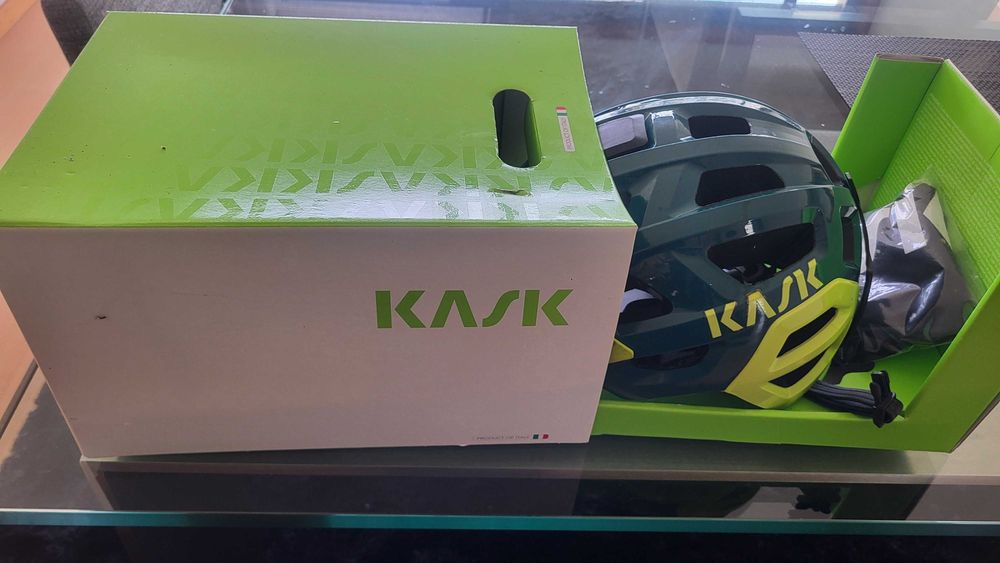 Capacete Kask Rex  -pine green / lime - Tam L