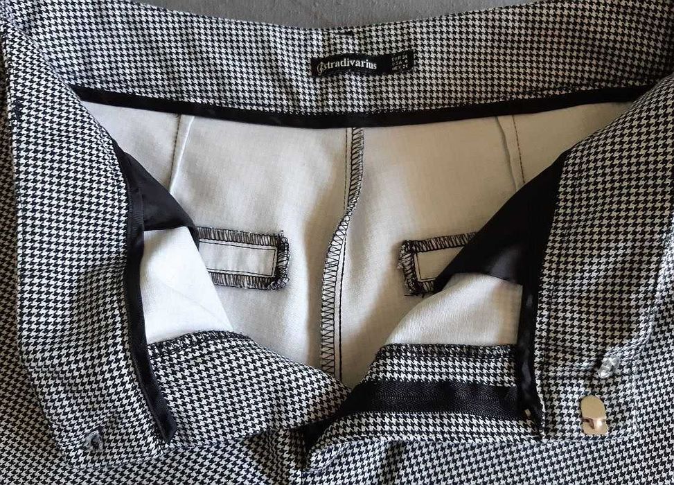 Spodnie w pepitkę Stradivarius
