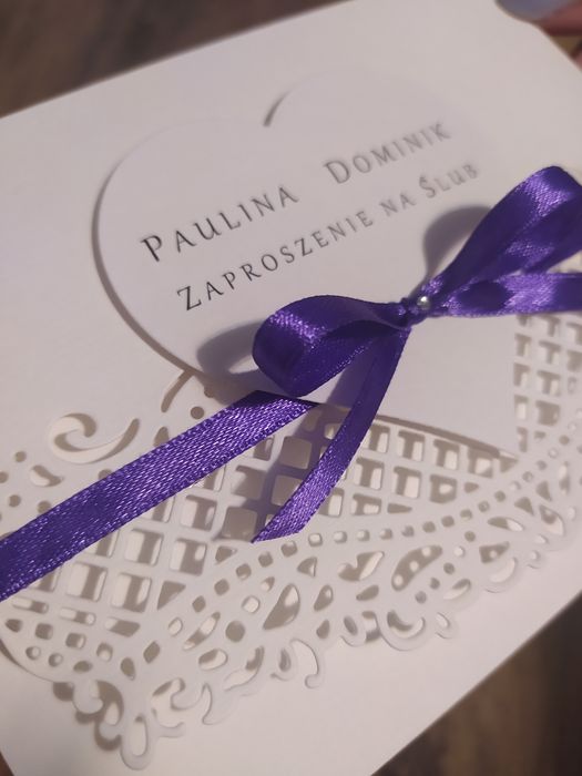 Zaproszenia na ślub zawiadomienia ślubne koperta gratis