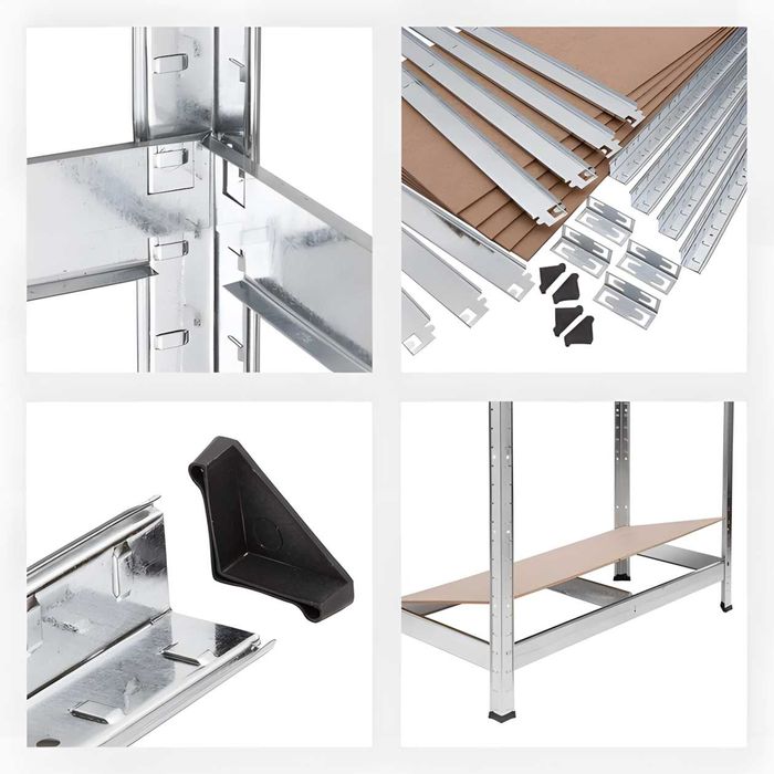 Металеві стелажі для дому, гаража та складу — міцні, різних розмірів