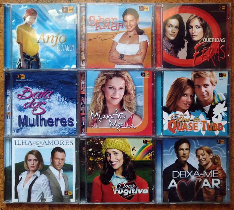 Pack CDs de Música Novelas Trilha Banda Sonora TVI SIC RTP Globo Disney Portugal Brasil 1xCD=10€ / 3xCDs=25€ / TODOS=200€