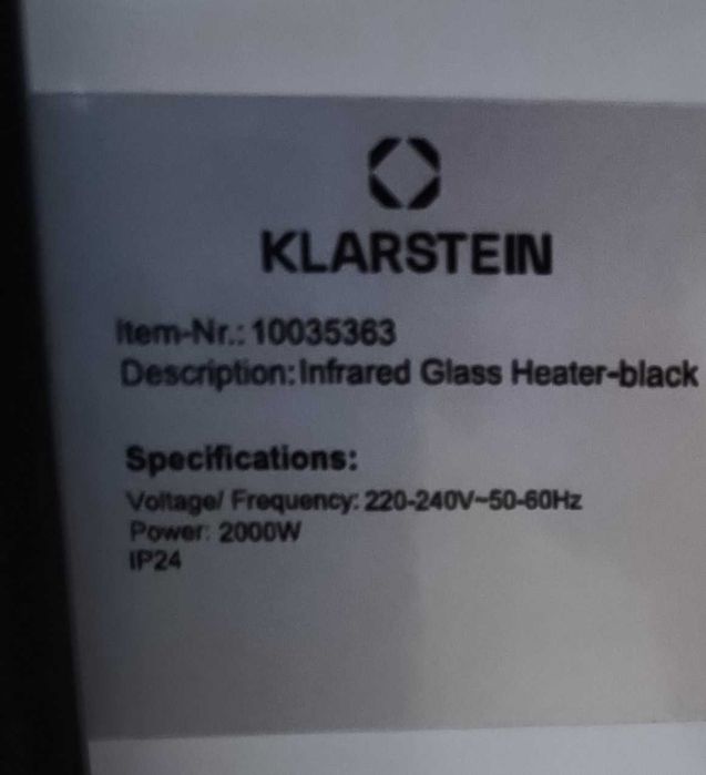 Grzejnik konwekcyjny KLARSTEIN LINDHOLM 2000W