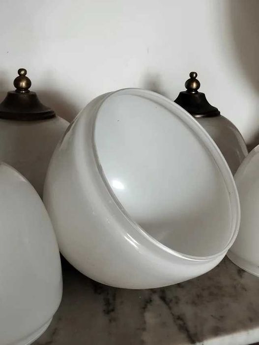 Abajures em Vidro Opalino