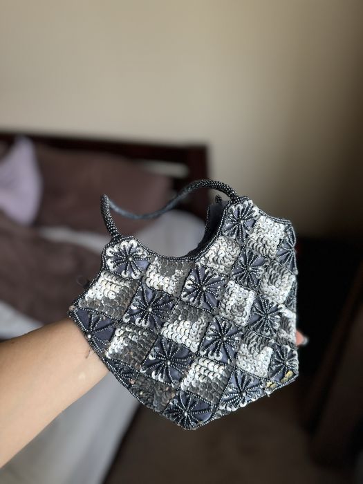 Вінтажна вечірня сумочка з бісеру