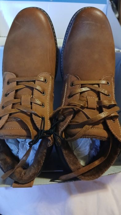 Чоловічі шкіряні зимові черевики  CLEVE рр43