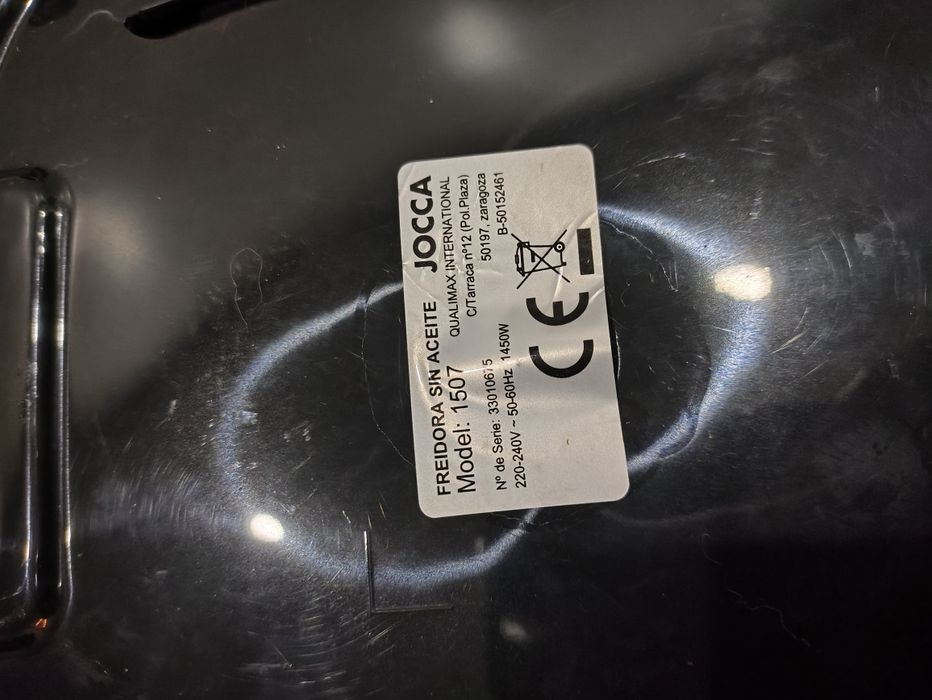 Air Fryer Jocca Modelo 1507