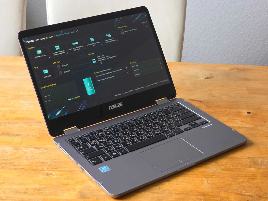 Ноутбук ASUS TP401M (2-в-1), 14″ Full HD, Pentium N5000, 4/128Gb SSD