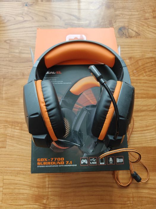 Гарнітура REAL-EL GDX-7700 Black/Orange
