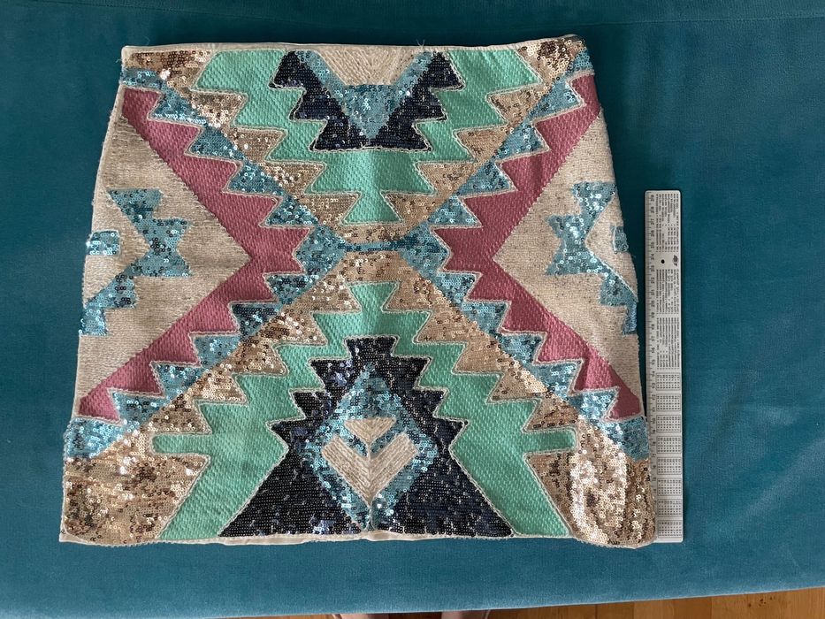 Юбка мини пайетки 36 / S