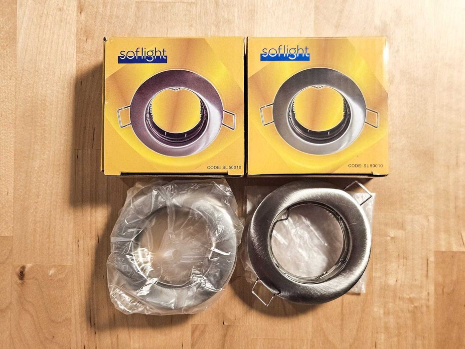 2x Aro Orientável Redondo GU10 Cromado – SOFLIGHT SL50010CR – NOVO