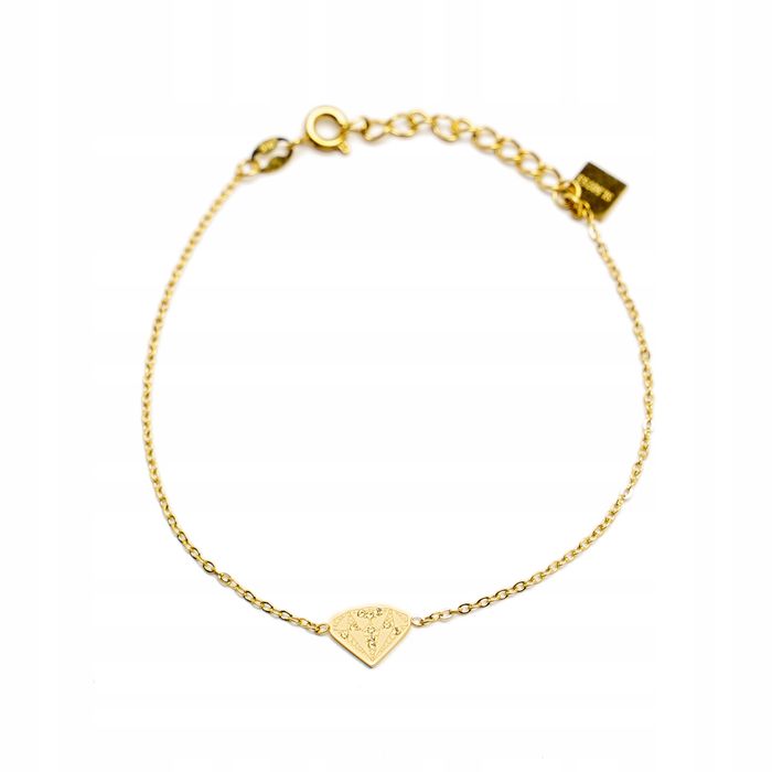 Bransoletka Delikatna Brylant Cyrkonie Złota Stal 574